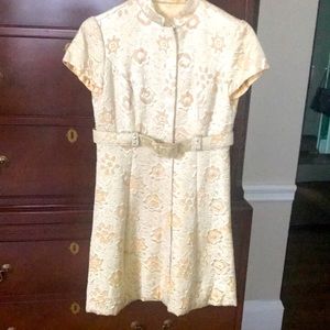 Vintage Saks 5th Avenue brocade dress size 6
